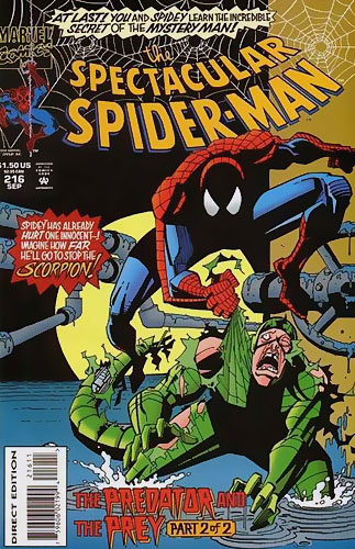 Peter Parker, The Spectacular Spider-Man # 216