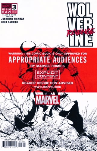 Wolverine: Revenge – Red Band Raw: Black & White Edition # 3