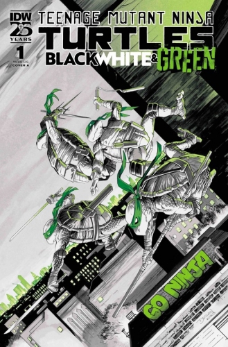 Teenage Mutant Ninja Turtles: Black, White & Green # 1